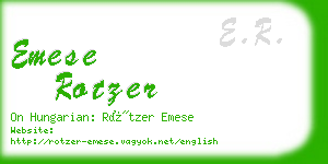 emese rotzer business card